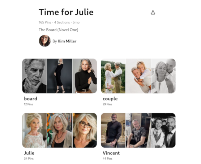 Pinterest Board for Time for Julie